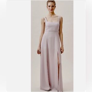 BHLDN W Too Lilac Purple Bridesmaids Gown Square Neck NEW NEVER WORN SIZE 4